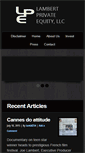 Mobile Screenshot of lambertfunds.com