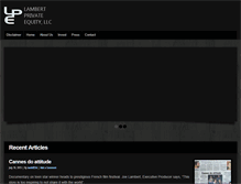 Tablet Screenshot of lambertfunds.com